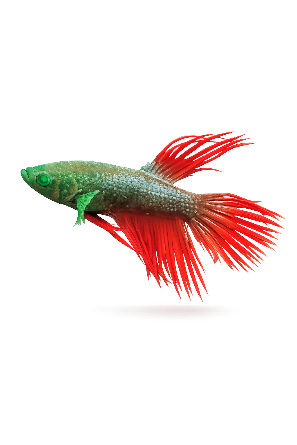 Crown Tail Green Hulk Betta Male M0009